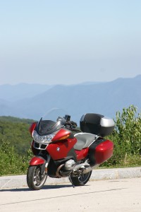 BMW R1200RT on Cherohala Skyway BMW R1200RT on the Cherohala Skyway